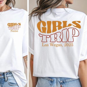 Custom Girls Trip 2025 Shirt, Custom Girls Trip Shirt, Girls Vacation Shirt, Girls Vacation Shirt, Weekend Girl Trip Shirt, Summer Trip 2025