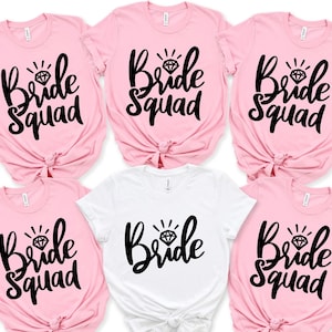 Bride Shirt, Bride Squad Shirts, Bachelorette Party Shirts, Bridesmaid Shirts, Bridesmaid Proposal Gift, Bachelorette Shirts, Wedding Shirt