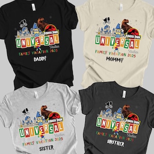 Personalized Universal Studios Family Vacation Shirts 2025, Universal Studios Family Trip Matching Tee,Universal Studios Family Vacation Tee