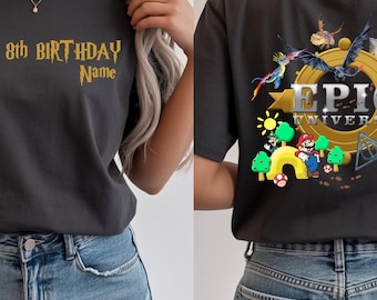 Epic Universe  Birthday Shirt, Family Epic 8th Birthday Tee, Universal Studios Birthday Shirt, Kids Birthday Shirt,Epic Universe Family Trip