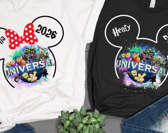 Custom Disney 2026 Universal Studios Shirt, Disney Family Shirts, Disney Trip Shirt, Universal Birthday Shirt, Universal Family Vacation Tee