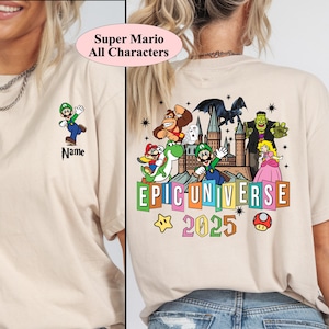 Maglietta personalizzata Epic Universe 2025, maglietta Family Universe Park Trip, maglietta Epic Universe Orlando Park, maglietta Epic Universe Family Trip 2026