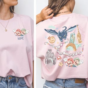 Maglietta personalizzata Vintage Epic Universe Family Trip - Orlando Park 2025