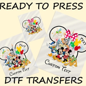 Custom Disneyland Matching Family Ready To Press,Disney 2025 DTF Transfer,Birthday Squad DTF Print,Heat Press,Iron On Transfer,Dtf Transfers