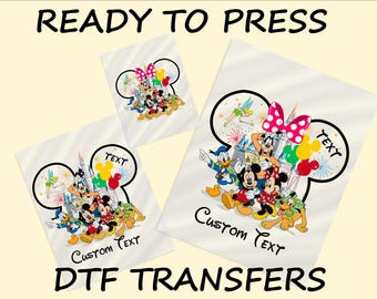 Custom Disneyland Matching Family Ready To Press,Disney 2025 DTF Transfer,Birthday Squad DTF Print,Heat Press,Iron On Transfer,Dtf Transfers