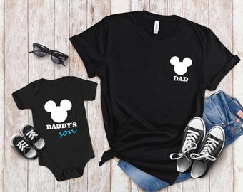 Happy First Father's Day Shirt, Disney Father Son Matching T-Shirt, Mickey Dad and Son Shirt, Dad & Daddy's Son Shirt, Fathers Day Gifts