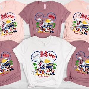 2025 Disney Cruise Familienshirt, Benutzerdefinierte Disney Cruise Gruppenshirt, Disney Cruise Familienurlaub Shirt, Disney Cruisin Shirt, Disneyland T-Shirt