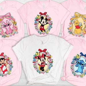 ディズニー全キャラクターシャツ、ディズニーキャラクターシャツ、ヴィンテージディズニーキャラクターシャツ、ファミリーディズニーワールドシャツ、ディズニーキャラクターグループTシャツ