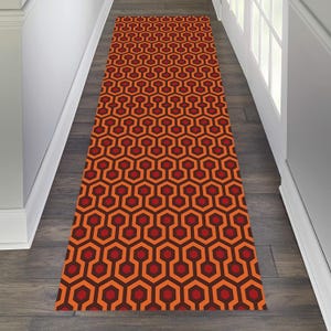 The Shining Rugs, Shining Rug, Red Rugs, Hallway Rug, Orange Rug, Office Decor Rug, Shining Hotel Rug,The Shining Carpet, Durable Runner Rug