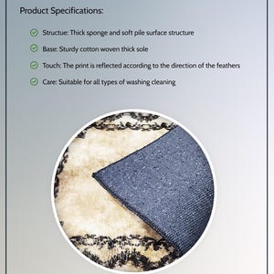 a brochure with a picture of a piece of fabric