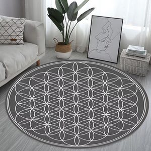 Flower of Life, Flower of Life Decoration, Flower off Life, Sacred Geometry, Flower, Flower Of Life Rug, Flower Life, Sacred Geometry Carpet