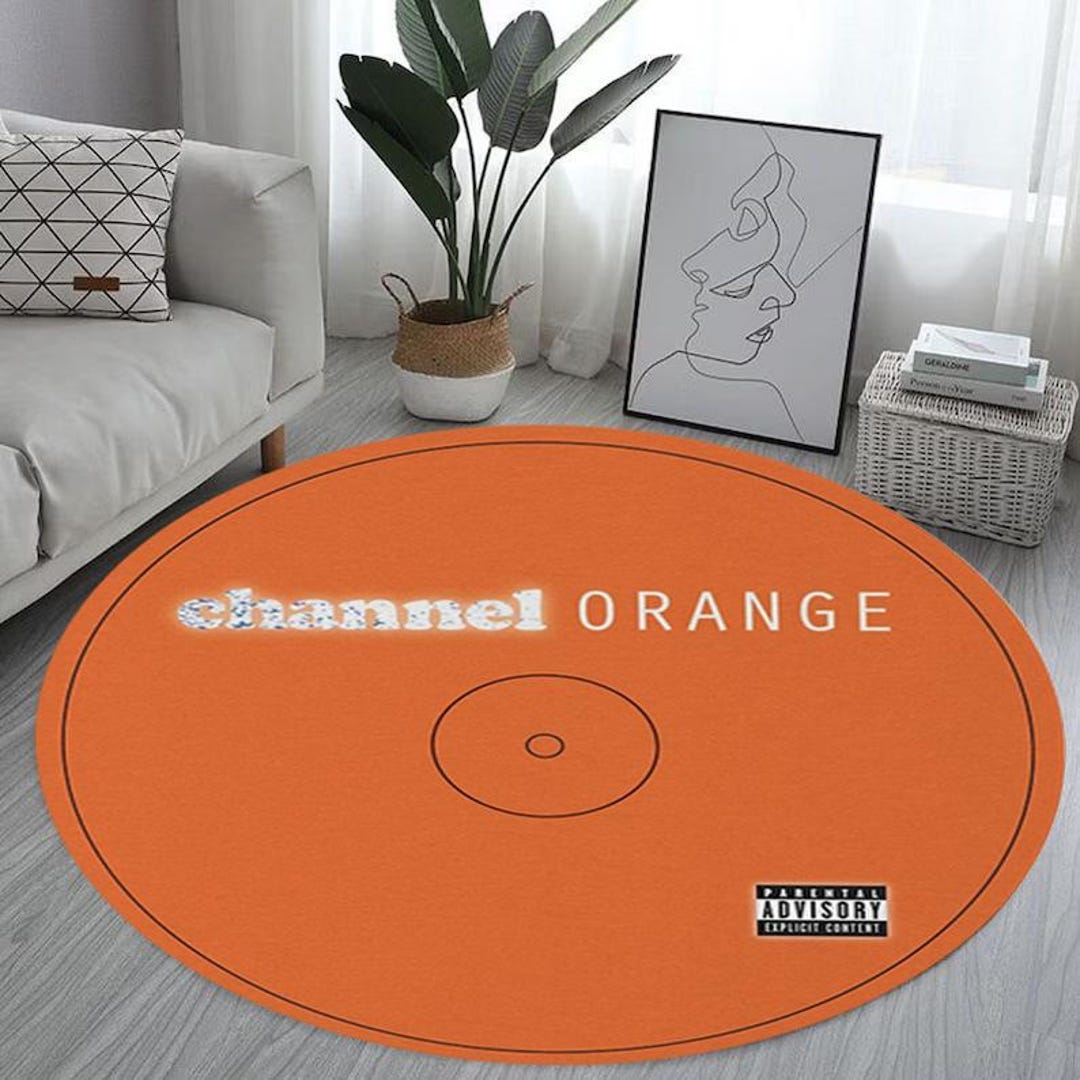 Channel Round Rug Frank Ocean Channel Orange Album Logo 60
