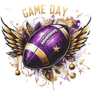Game Day, Football Team, PNG, Digital Image, Digital Download, Dye Sublimation, Minnesota, Professional football, Minnesota