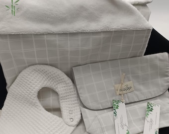 Bebé esenciales Pack ,Newborn Baby Gift Set, Bamboo Terry, Cotton Baby Essentials, confortable, elegante, practico