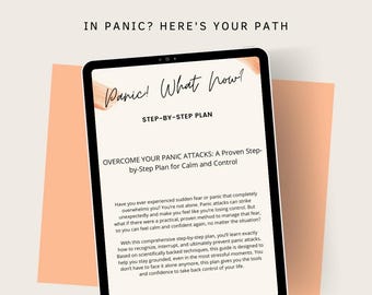 パニック発作緊急対応プラン PDF – 落ち着くためのステップとグラウンディングエクササイズ – すぐにダウンロード