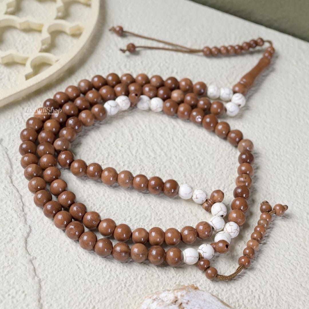 Kokka And Manufactured Howlite 99 Bead Muslim Prayer Tasbih 9mm Dhikr kokka-and-manufactured-howlite-99-bead-muslim-prayer-tasbih-9mm-dhikr