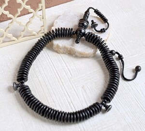 Chapelet Musulman 33 Perles – Bracelet De Prière En Agate – Cadeau Ramadan, Méditation