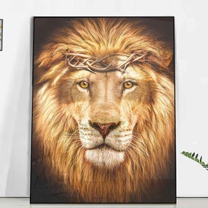 Lion of Judah Painting: Jesus Art, Christian Wall Decor