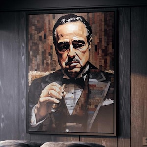 Plakat filmowy „Ojciec chrzestny” na płótnie: kultowa sztuka filmowa o mafii