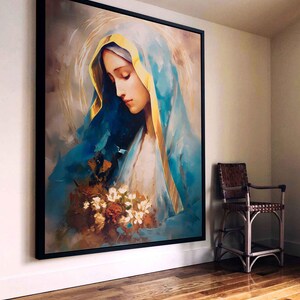 Mother Mary Our Lady of Grace | Virgin Mary Watercolor Painting ...