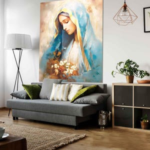 Mother Mary Our Lady of Grace | Virgin Mary Watercolor Painting ...