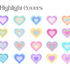Heart Instagram Highlight Covers Pink Story Icons Aesthetic IG Story Highlights Canva Editable Social Media Bundle Digital Download