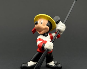 Vintage Mickey Mouse PVC Figure Gondola Gondolier 3&quot; Disney Bully Bullyland Germany