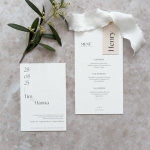 Einladungskarte Hochzeit | Elegante Hochzeitseinladung | Safe the Date | Karte | Hochzeit Papeterie | Hochzeitseinladung | personalisierbar