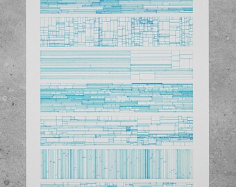 Abstract pen plot art - Allocation