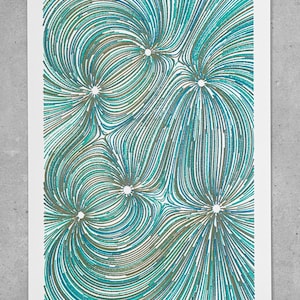 Abstract pen plot art - Polarity