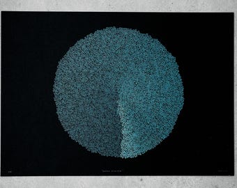 抽象的なペンプロットアート - ワームレーダー