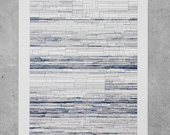 Abstract pen plot art - Allocation 3