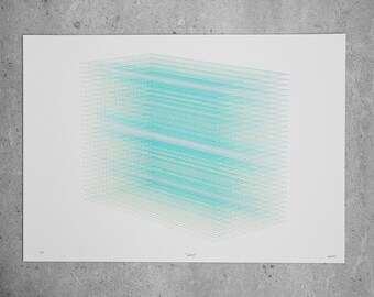 Abstract pen plot art - Info