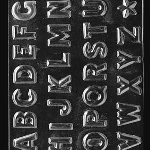 Alphabet Chocolate Mould – A–Z Letters & Symbol – Pre-Owned Craft Supply