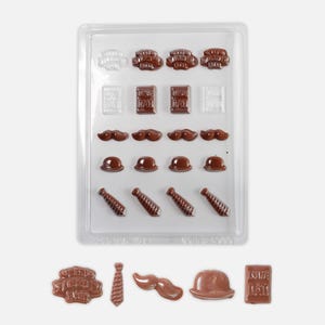 Father's Day Icons Chocolate Mould | Elegant & Stylish Chocolates