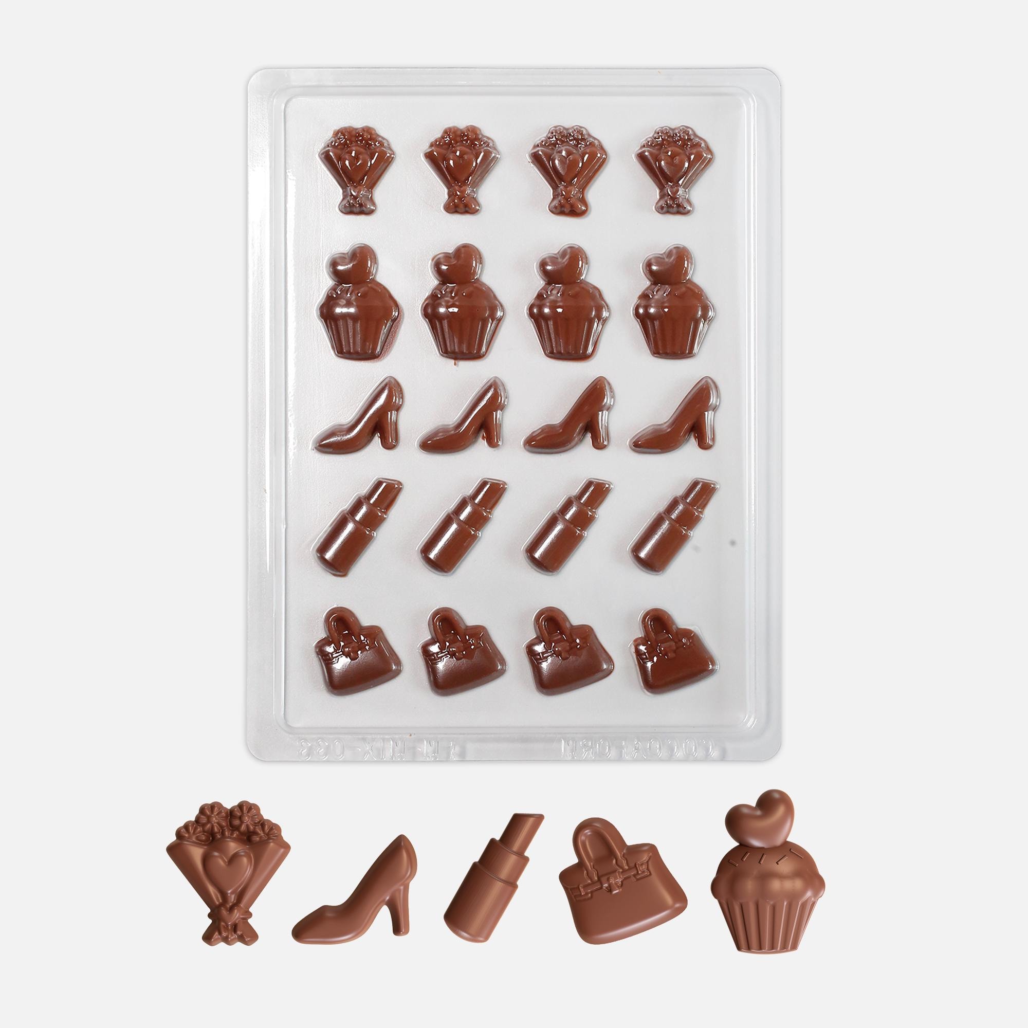 Stampo per Cioccolato Dubai, in Silicone, 2 Pezzi, per