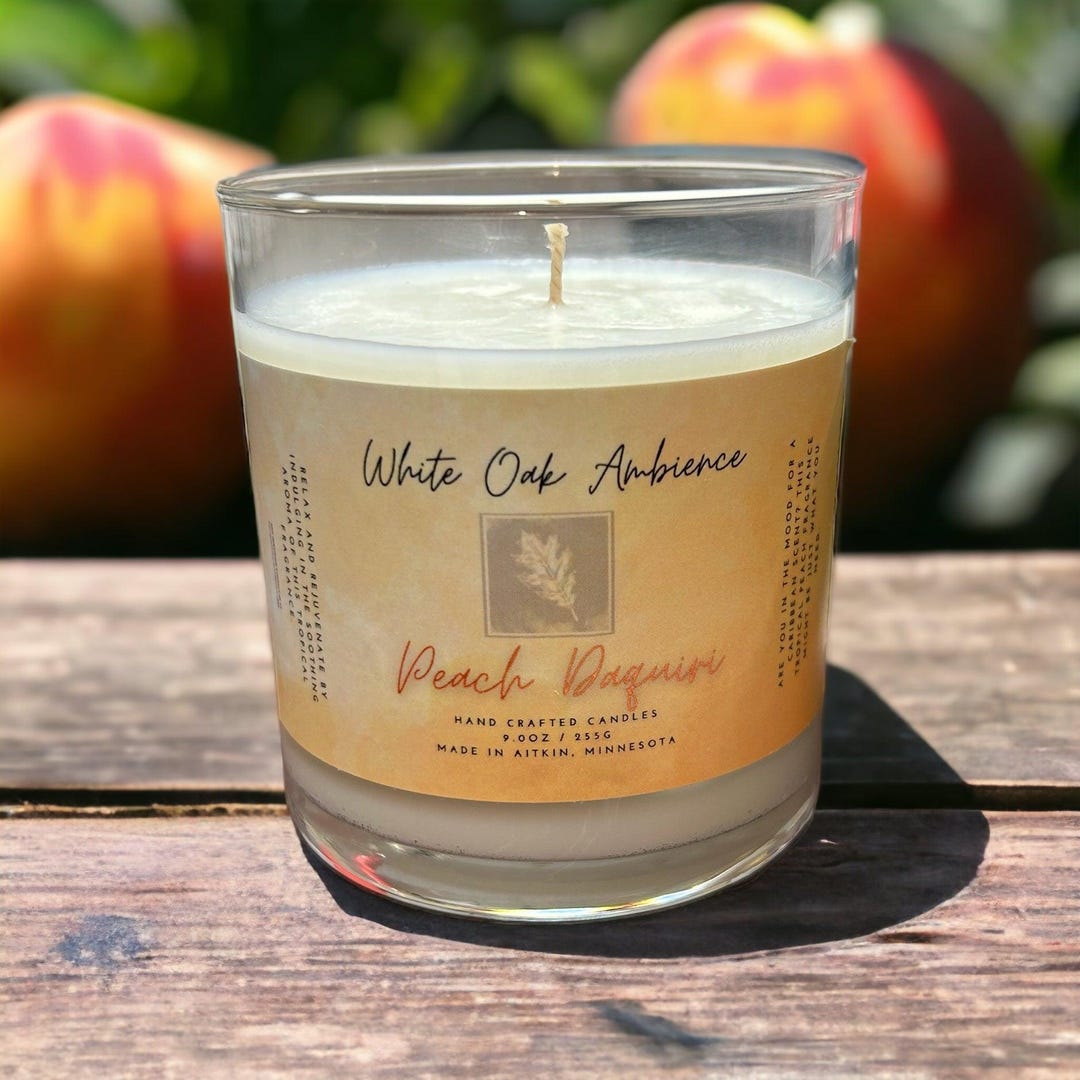 Peach Daquiri Scented Candle - Etsy Peach Daquiri Scented Candle - Etsy