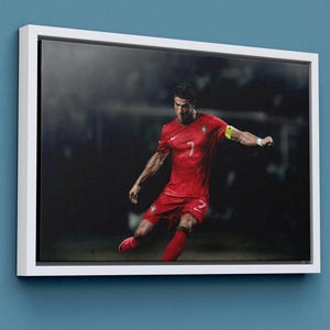 Cristiano Ronaldo Art Poster Canvas Printed Picture Wall Art Decoration POSTER or CANVAS READY to Hang