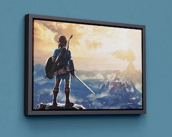 Póster de The Legend of Zelda, Breath of the Wild, lienzo para pared, tapices, regalo de Zelda, listo para colgar