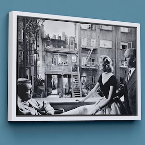 Grace Kelly Art Canvas-Grace Kelly In Movie Set 1950&#39;s Art Canvas Poster/Printed Picture Wall Art Decoration POSTER or CANVAS READY to Hang