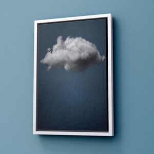 Cloud Wall Art, Blue Wall Art, Abstract Art Print, Minimalist Wall Art ,Indigo Art, Maximalist Decor, Sky Wall Art, Night Sky Print