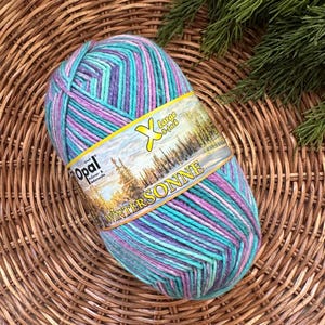 106,67 EUR/kg Opal Sock Yarn 8ply Worsted Weight 150g (320m/350yd) Winter Sun/Wintersonne 11434 Wool Superwash