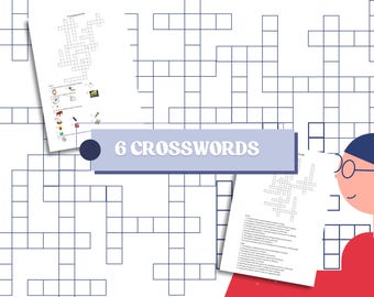 Kids Crossword Puzzle Pack: Positive Word Fun (A4 Printable)