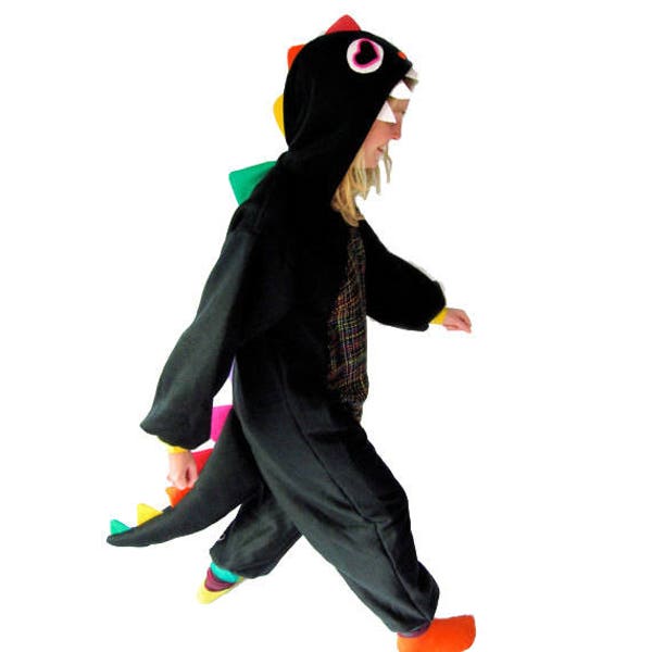 Rainbow Dinosaur Onesie - Full length animal costume by BangBangCrash