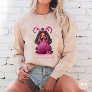 Merry Trumpus Krampus Comfort Colors® Crewneck: S–2XL