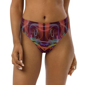 High Waisted Booty Shorts – Sacred Rose Psychedelic Rave Bottoms • Trippy Festival Dancewear