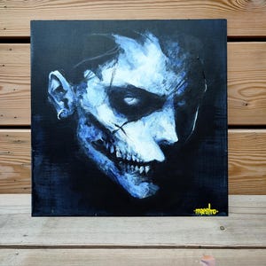 Acrylic painting &quot;In the shade&quot; on canvas panel 30x30cm.