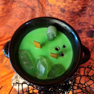 Witches Broth Cauldron Halloween Candle