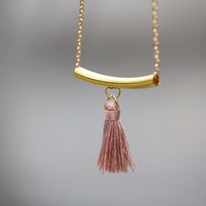 Tassel Necklace Pendant Layered Necklace image 2