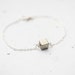Misa reviewed Pyrite Cube Bracelet Modern Minimalist jewelry minimal chic neutral silver gray